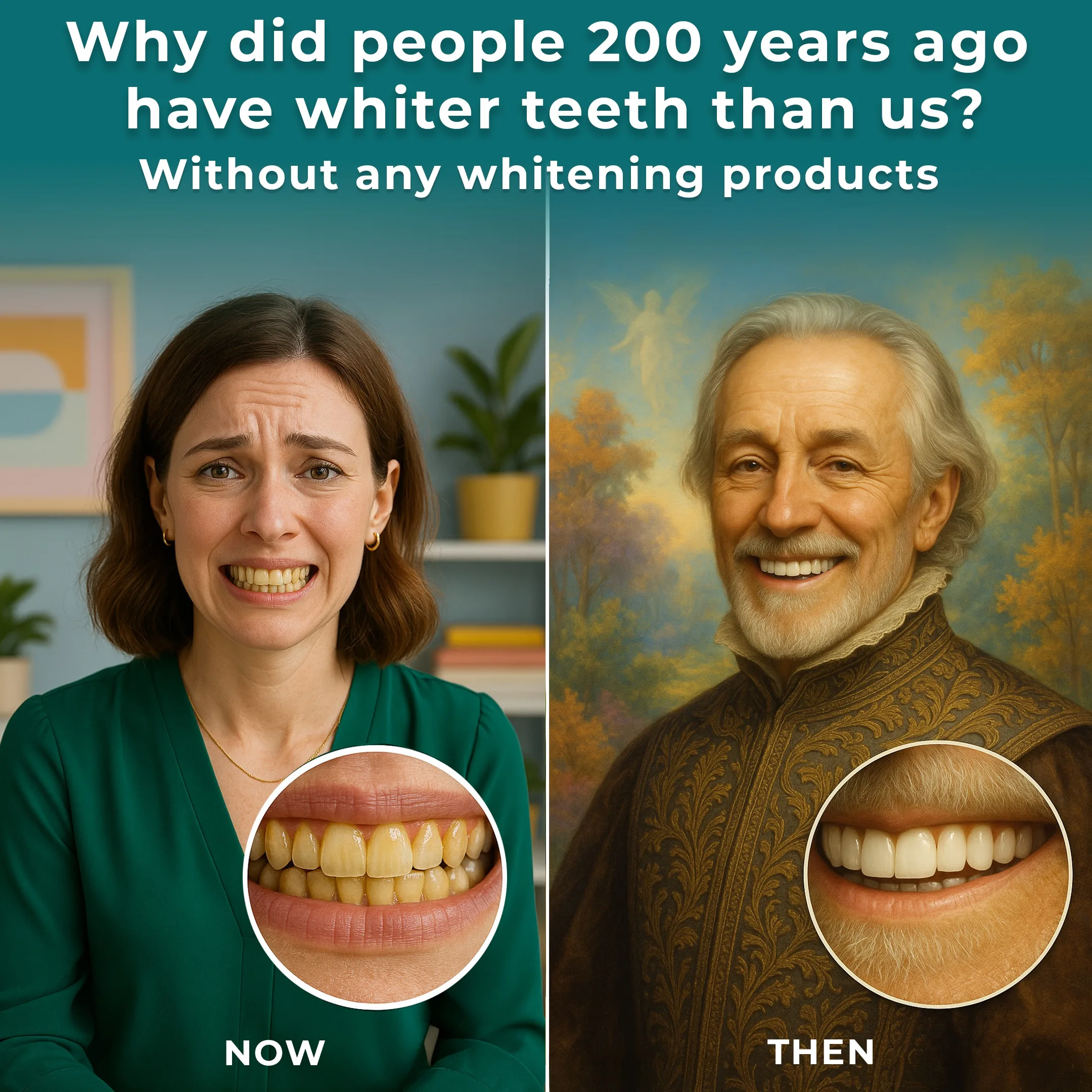 KLYRO ad explaining the same whitening method used 200 years ago.