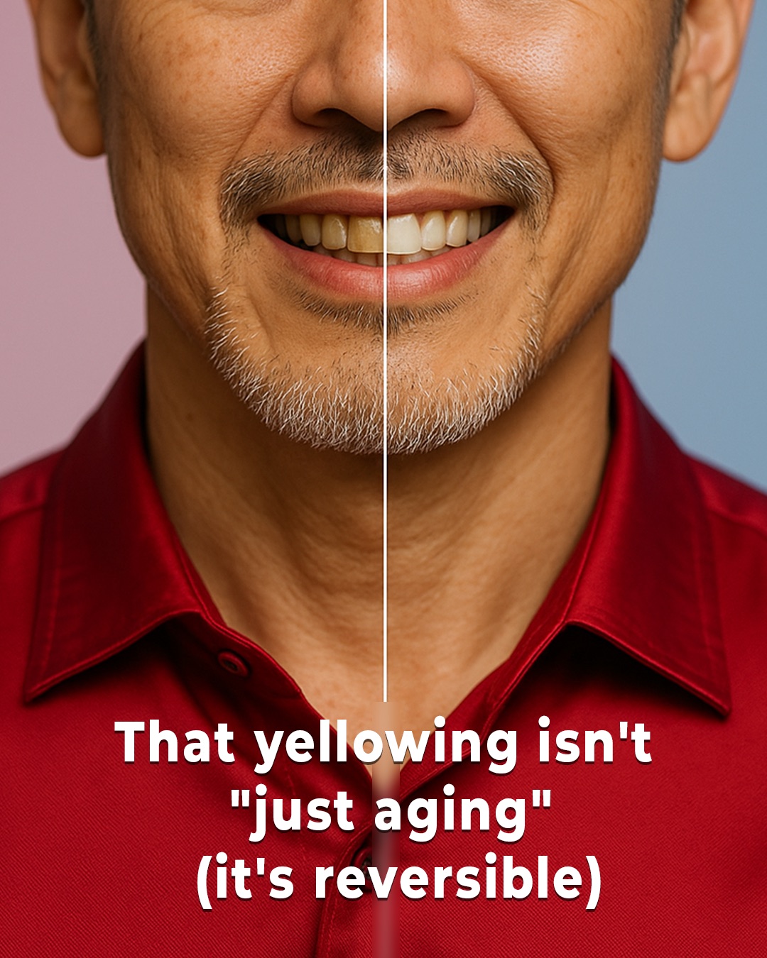 KLYRO before after yellowing isn't aging ad.
