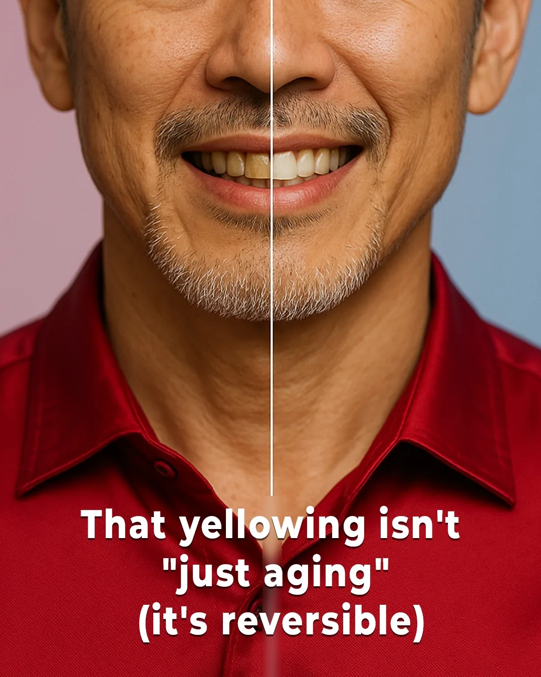 KLYRO before after yellowing isn't aging ad.