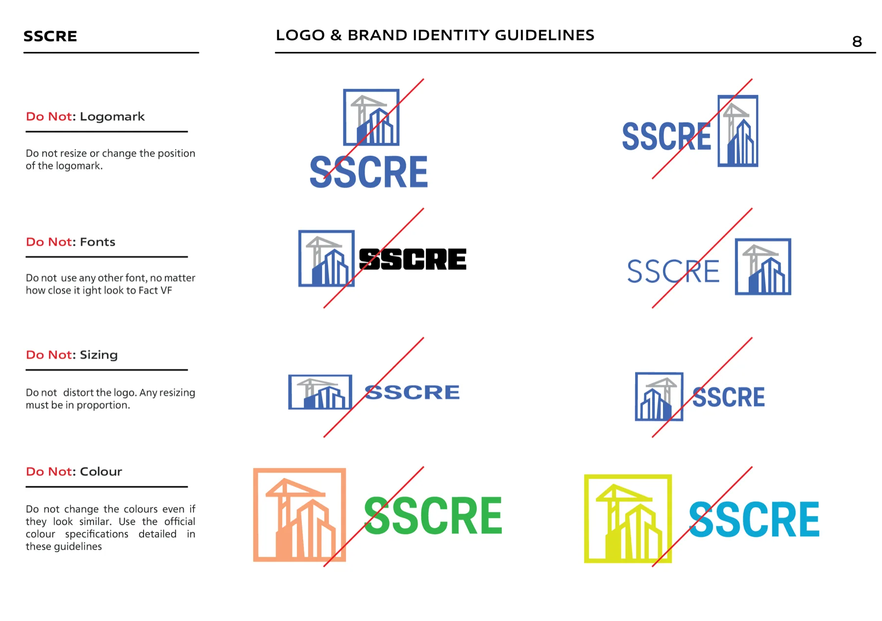 SSCRE logo misuse examples